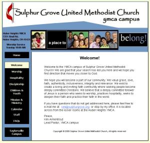 Sulphur Grove UMC web site